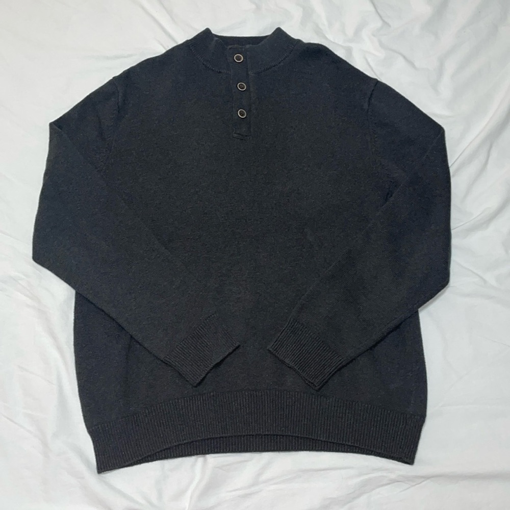 Men’s Large Grey/Gray Quarter Zip
